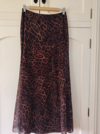 Falda larga Zara estampado animal