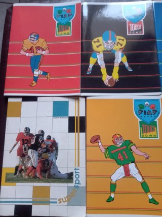 Lotto 4 Quaderni Football Americano Anni 80