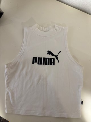Top deportivo Puma blanco