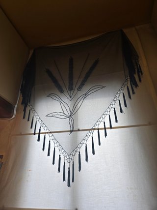 Mantón de Manila Negro