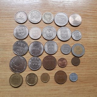Lote de 25 Monedas diferentes Portugal
