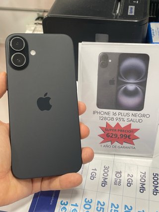 iPhone 16 Plus 128GB Negro
