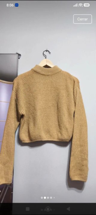 Jersey Cropped Beige