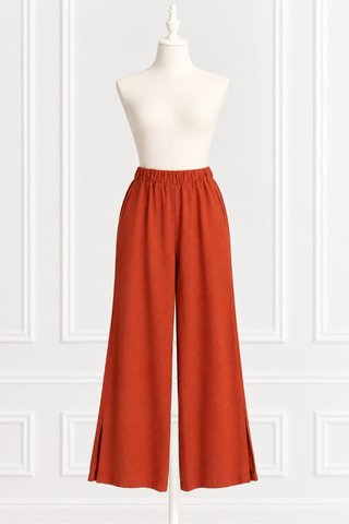 Pantalones fluidos naranjas