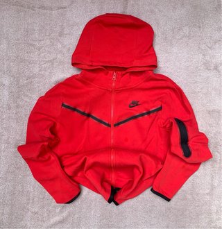Chaqueta Nike Tech Fleece Roja Talla XS