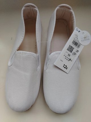 Zapatillas de Lona Blancas Talla 35