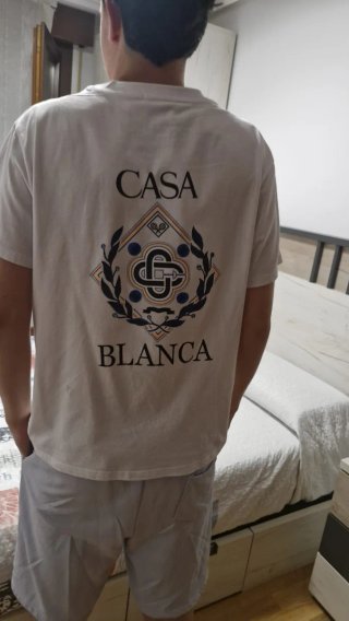 Camiseta Blanca Manga Corta Casa Blanca