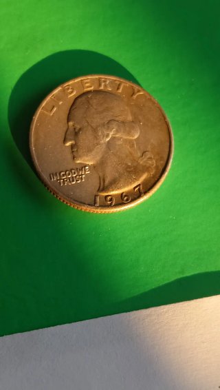 Moneta Quarter Dollaro USA 9 1967
