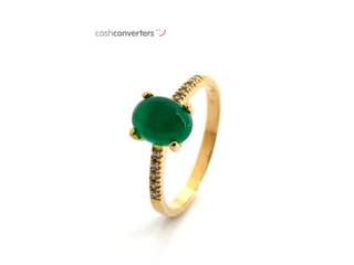 anillo oro 18k con piedra con circonita,otros