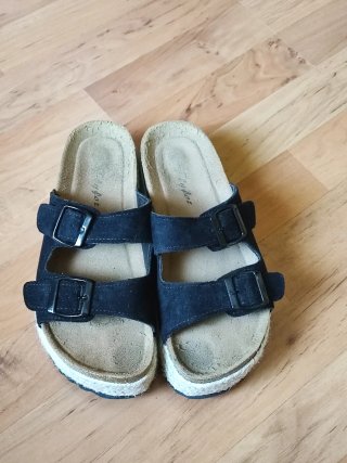 Sandalias de plataforma negras