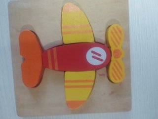 Puzzle de Madera con Forma de Avión