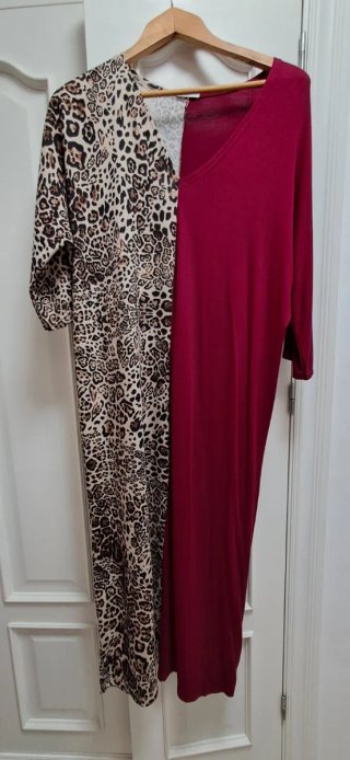 Vestido Largo Zara Animal Print