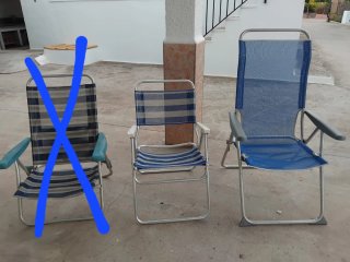 2 Hamacas de Playa Plegables