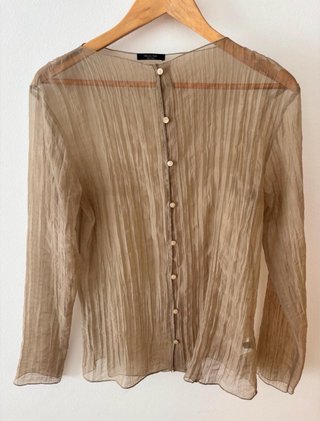 Blusa de organza Massimo Dutti