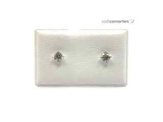 pendientes oro 18k con piedra con circonita