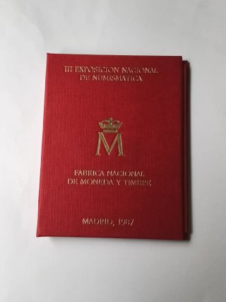 CARTERA E-87 FNMT. III EXPOSICION NUMISMATICA 1987