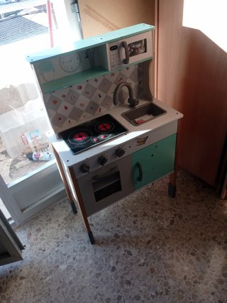 Lote de Cocinita, tienda y casita de madera