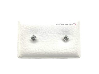 pendientes oro 18k con piedra con circonita