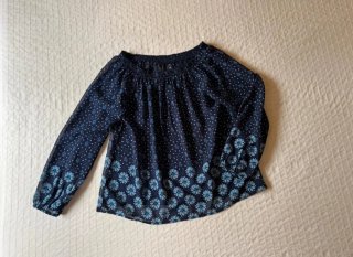 Blusa Stradivarius Estampada Azul Talla S