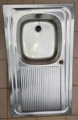 Fregadero de Acero Inoxidable 88x51 cm