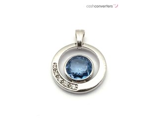 colgante plata 925mm con piedra con circonita