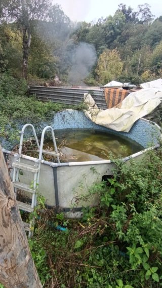 Piscina elevada circular