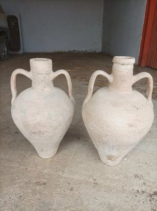 Set de 2 Cántaros de Barro