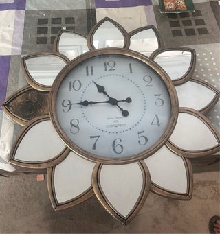 Reloj de Pared Vintage con Espejos