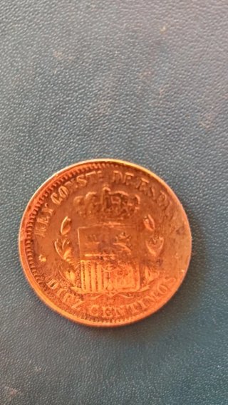 Moneda antigua 10 céntimos