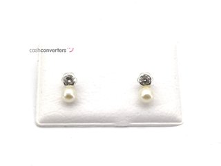 pendientes plata 925mm con piedra con circonita