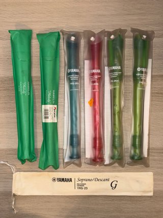 ¡NUEVAS! Pack 6 Flautas Dulces Yamaha y Hamelin