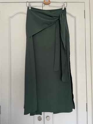 Falda pantalón verde Zara