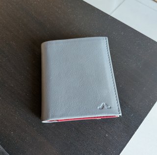 Cartera de piel Roik Avenue, Gris