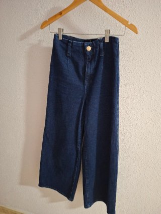 Pantalón Palazzo Vaquero Azul