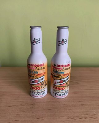 2 bottiglie da collezione San Miguel