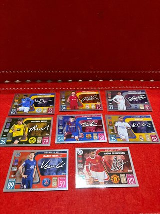 Lotto 7 Carte Topps Match Attax 2021/2022 Signed