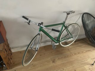 Bicicleta de Piñón Fijo Verde