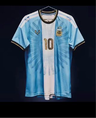 Camiseta Conmemorativa Messi Argentina De S a 4XL