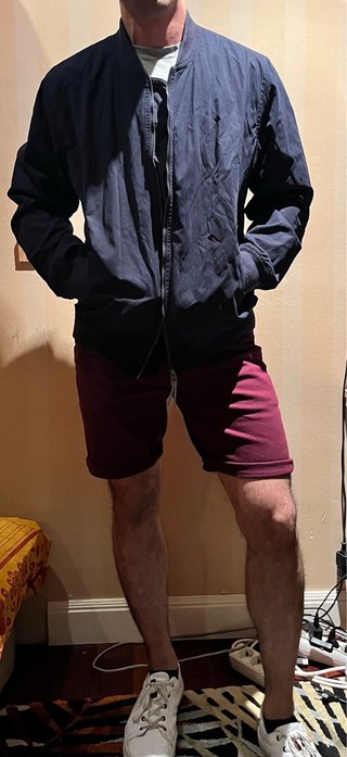 Chaqueta Bomber Azul Marino