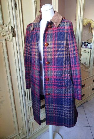 Cappotto Moschino a quadri