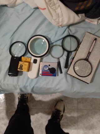 Conjunto de 7 lupas