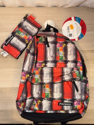 Mochila Perona Diseño Latas