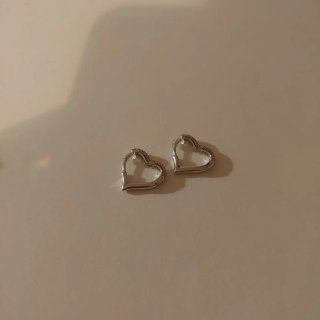 Pendientes de Aro con Forma de Corazón