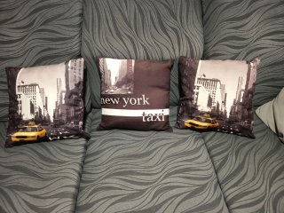 Set de 3 Cojines Nueva York 36x36cm