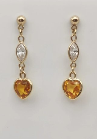 Pendientes de Oro 18k con Piedras