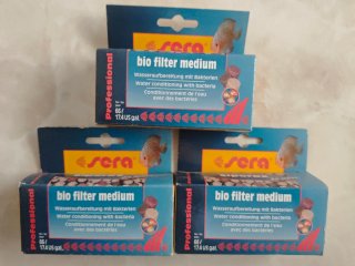 3 Cajas Sera Siporax Bio Filter Medium