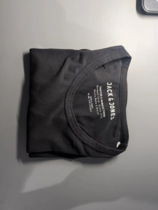 Camiseta Negra Jack & Jones Talla S