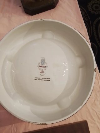 Cenicero Antiguo de Porcelana Pontesa