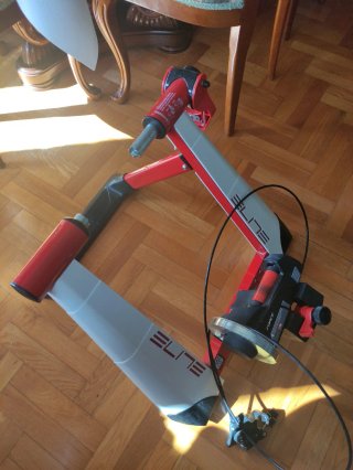 Rodillo bicicleta Elite  novo force Elastogel