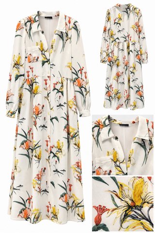 Vestido Largo Estampado Floral